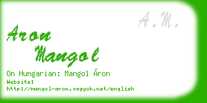 aron mangol business card